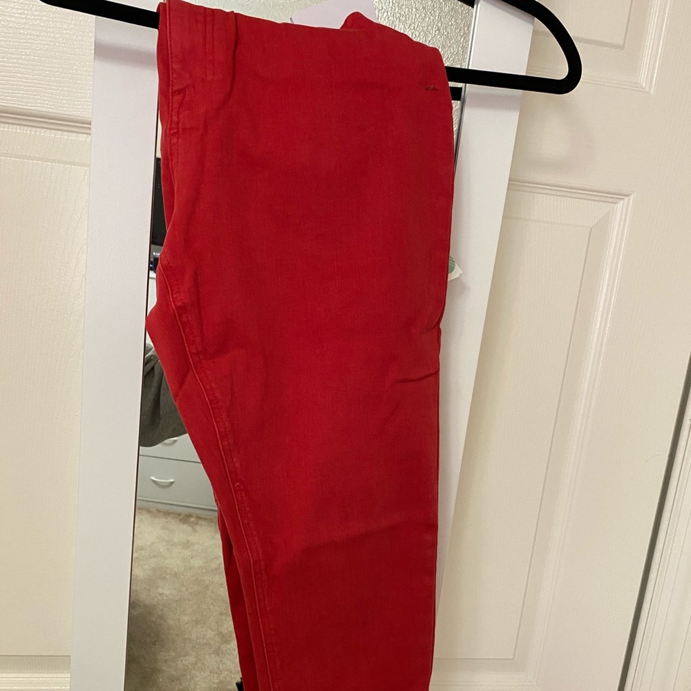 Skinny Cut Hemmed Jeans